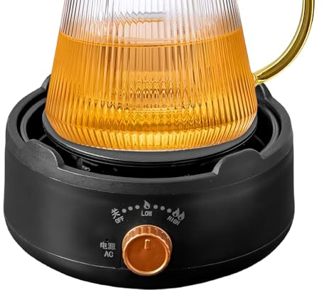 Piccola piastra di cottura – Singolo fornello elettrico – Piano cottura con regolazione della temperatura per bollitore per la casa, campeggio, picnic, Dormitorium Outdoor