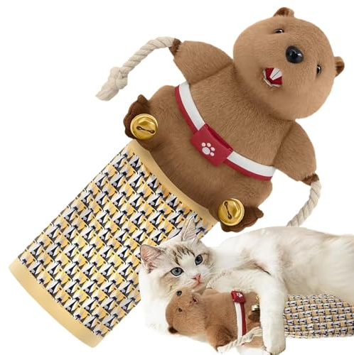 Generico Giocattolo Lotta Gatto - Gioco Di Arricchimento,Guanto da Lotta per Gatti con Puppet e Campanello Teaser,Per Camera Da Cucina Portico Balcone Appartamento Angolo