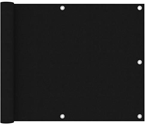 Mokuyary Protector de privacidad para balcón, 75 x 300 cm, tejido Oxford, revestimiento de balcón, cubierta opaca contra el viento para jardín, terraza, exterior