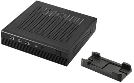 Compatible for RGEEK - TX06 Mini ITX Desktop Case, Ultra-Thin Motherboard Support, Mini Gaming HTPC Computer Chassis(Case with Stand)