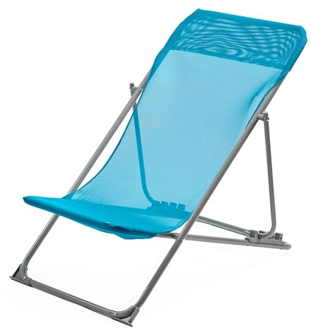 Haberkorn Liegestuhl für Kinder Gartenstuhl Liege Strandliege blau