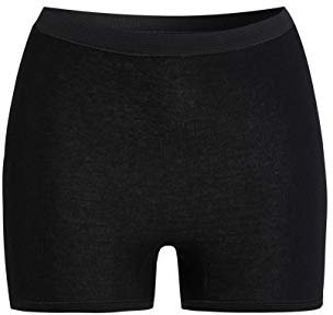 con-ta Pagenschlüpfer, weiche Unterwäsche aus Baumwolle und Angora, warme Damenunterwäsche, Bequeme Panty, in Schwarz, Größe: 38
