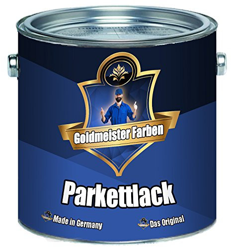 Goldmeister Farben PARKETTLACK glänzend seidenmatt farblos Holzversiegelung Trppenlack Parkettpflege Parkettöl (10 L, Glänzend)