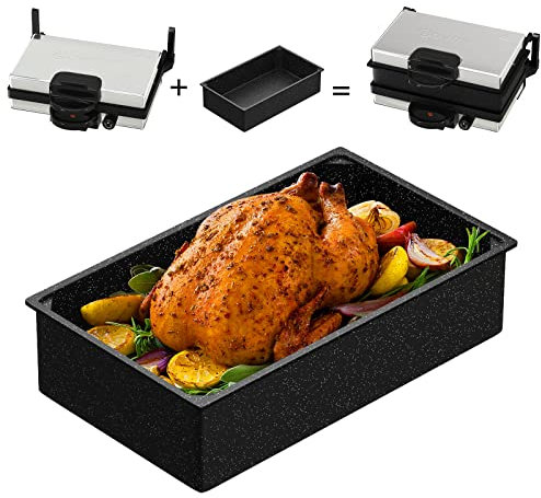 Scheffler Große Auflaufform - Gusseisen Brotbackform, Backform Rechteckig, Kuchenform, Ofenform - Perfekt für Lasagne und Backen