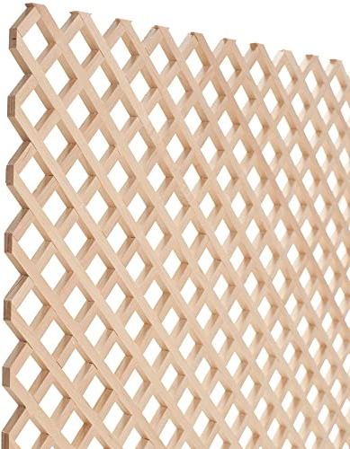 24 in. x 35-3/4 in. x 3/8 in. Unfinished Diagonal Solid North American Hard Maple Lattice Insert Panel