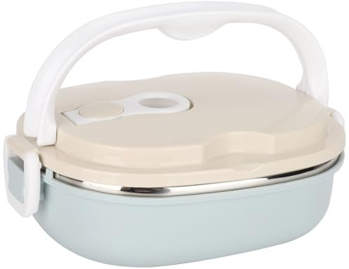 MOUMOUTEN Boîte à Lunch, Portable Isotherme En Acier Inoxydable Thermique, Récipient De Nourriture De Pique-Nique En Plein Air, Bento Lunch Box Pour Étudiant Enfants Travail(Single Layer)