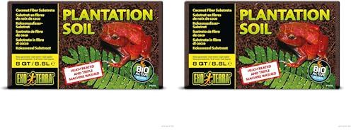 Exoterra Substrat Brique Fibre de Coco pour Reptiles et Amphibiens (Lot de 2)