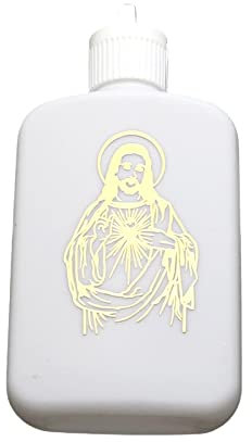 FUXIU - Botella de agua bendita (100 ml, religión, oración cruzada, meditación, hogar, para Navidad, iglesia, ornamentos, oración