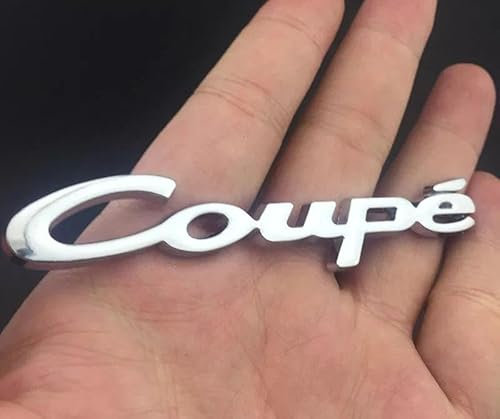 Emblème autocollant pour voiture Coupe XCBW Argenté