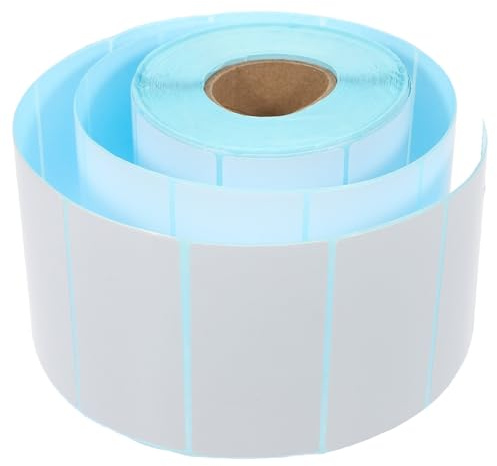 Mikikit Rouleau Étiquettes Thermiques 80X40Mm 1000 Pièces Papier Auto-Adhésif Résistant À L'Eau Et À L'Huile Pour Impression Codes-Barres Logistique Et Inventaire