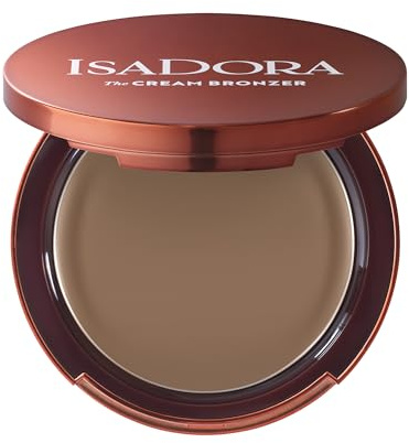 IsaDora The Cream Bronzer – Bronzing smink för en solbränd hy, perfekt för att lägga till varma toner och konturer – veganskt smink, testat på djurfritt, parfymfri (50 Medium)