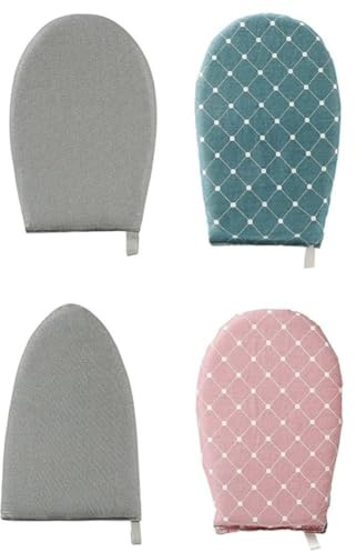 Cuscinetto per asse da stiro portatile per viaggi in spugna di poliestere resistente al calore – Guanto da stiro manovrabile per maniche domestiche, piccolo ferro da stiro (23 x 15 cm) (D)