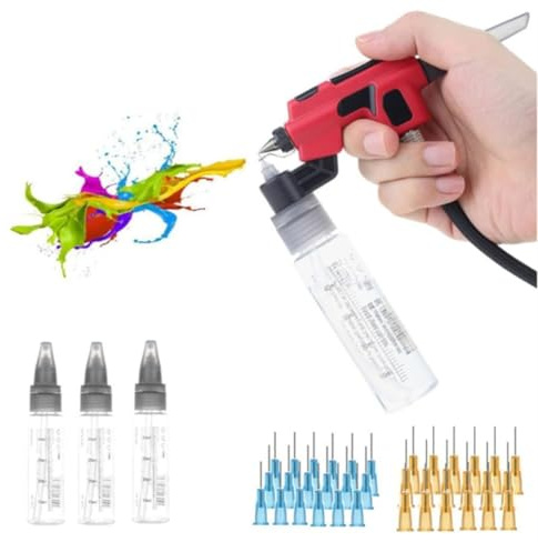 Dytabepl Para modelos para modelos, herramienta de pintura PT-AB, aerógrafo sin lavado, con rack de marcadores, cambio de color rápido, hobby, herramientas de manualidades