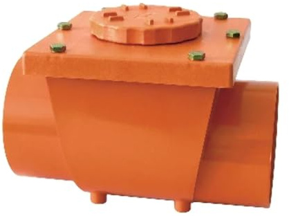 It.Re VALVOLA ANTIRIFLUSSO IN PVC ROSSO - Diam. 200