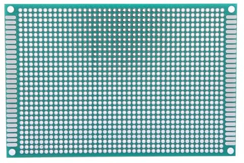 VIFERR Kit di Schede PCB, 10 Pezzi Circuito Stampato, Prototipazione a Doppia Faccia, Circuiti Breadboard Perforati per Saldatura Elettronica e Progetti fai fa te, 8x12cm