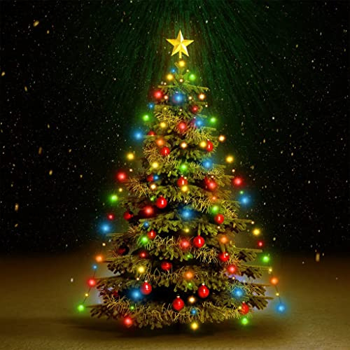 vidaXL - Guirnalda Luminosa para árbol de Navidad (150 LED de Colores, 150 cm), diseño de árbol de Navidad