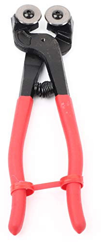 Alicates de Vidrio para Mosaico, Cortador de Mosaico de Vidrio 200mm, Alicates de Corte Pesado con Rueda para Baldosas de Cerámica y Materiales Frágiles