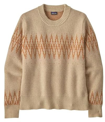 Patagonia Sweater W's Recycled Wool-Blend Crewneck Sweater Song: Naturlig S Dam, Sea Song: Natural, S