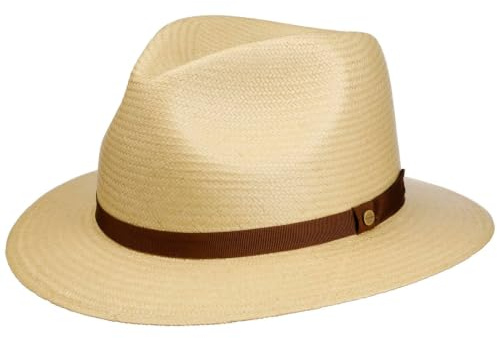 Stetson Fallkirk Traveller Toyo Strohhut Unisex UV-Schutz 40 Frühjahr Sommer Natur L (58-59 cm)