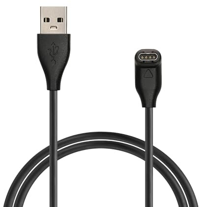 kwmobile USB Kabel Charger kompatibel mit Garmin Fenix 5 / Fenix 6 / Fenix 7 / Forerunner 745 / Tactix Delta Ladekabel - Smart Watch Ersatzkabel - Fitnesstracker Aufladekabel in Schwarz