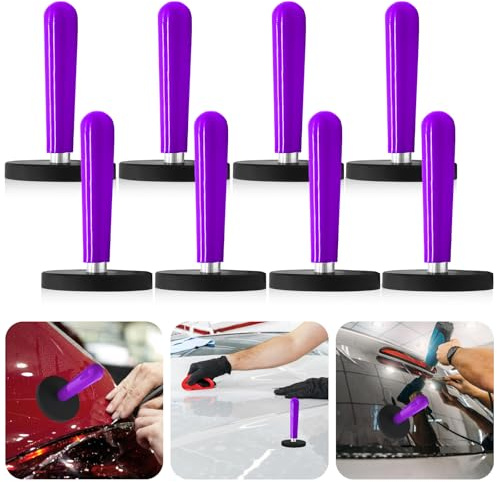 LEKEFETO 8 imanes de montaje para automóviles: soporte magnético para embalaje, imanes de montaje, herramienta de laminación para láminas, envoltura de coche, lámina de coche, envoltura de coche,