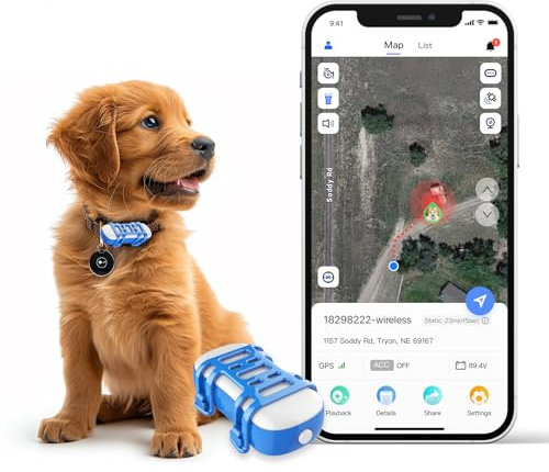 GPS-Hunde-Tracker | Marktführer | Standortverfolgung in Echtzeit | Fluchtwarnungen | Aktivitätsüberwachung | Gesundheitswarnungen | Bellüberwachung | funktioniert mit Abonnement