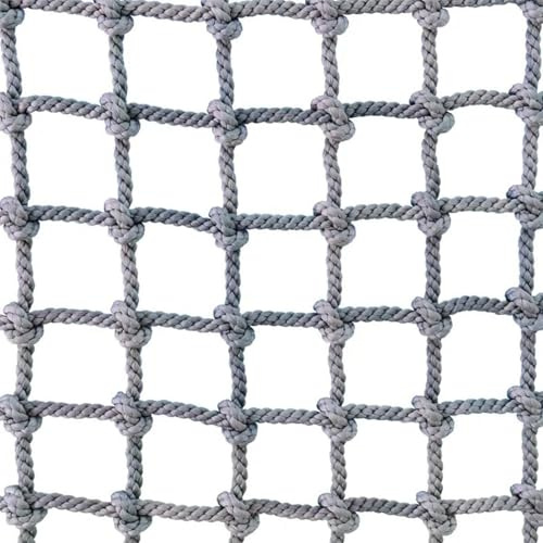 Kletternetz Klettern Kinder Outdoor Indoor Strickleiter Kletterwand Kinderzimmer Schutznetz Seilnetz Kletternetz Hanfnetz für Spielplatz, Schnurstärke 10 mm, Maschenweite 15x15 cm(250cm,150cm)