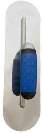 Zenlir Truelle à bords arrondis en acier inoxydable pour plâtrage lisse, idéale pour les maçons professionnels et les amateurs de bricolage