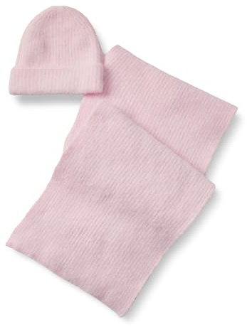 Amazon Essentials Juego de Bufanda y Gorro de Mohair Sintético para Hombre y MujerUnisex adulto, Lila Pastel, Talla única