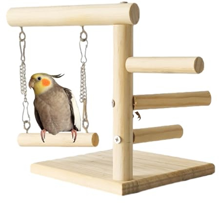 Stand à Oiseaux - Arbre à Oiseaux Durable pour perruches, Aire de Jeux | Perchoir de Perroquet Naturel, Perche Non Glissant, Arbre Durable pour Les oliseaux, butteriques