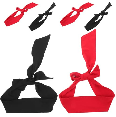 PRETYZOOM Lot de 6 Set de Set de Bandeaux de Sport Unisexe en Polyester, Absorbants et Anti-Transpiration, pour Entraînement en Extérieur et Escalade