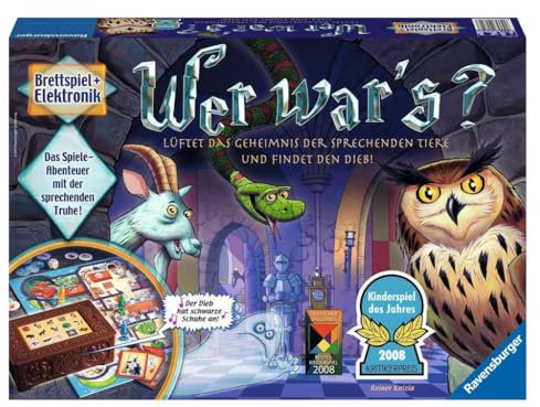 Ravensburger Kinderspiel 21854 - Wer War's, Gesellschafts- und Familienspiel, für Kinder und Erwachsene, Kinderspiel des Jahres, ab 6 Jahren, für 2-4 Spieler - Geburtstagsgeschenke