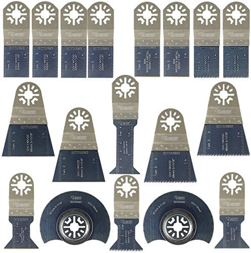 18 x SabreCut PRK18A Mix Blades Compatible with Bosch Fein (Non-StarLock) Makita Milwaukee AEG Batavia Einhell Ergotools Hitachi Parkside Ryobi Worx Workzone Multitool Multi Tool Accessories