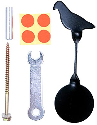 ANCLLO Bersagli Spinner Reimpostare Bersaglio Bersagli Pistola ad Aria compressa Pratica Bersagli archiviati Bersagli Interni per Fucili ad Aria compressa - Bullseye Bersaglio di tiro Set di bers