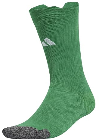 adidas Unisex adulto Football Cushioned Performance Crew Socks, team green/white, 10.5-12.5