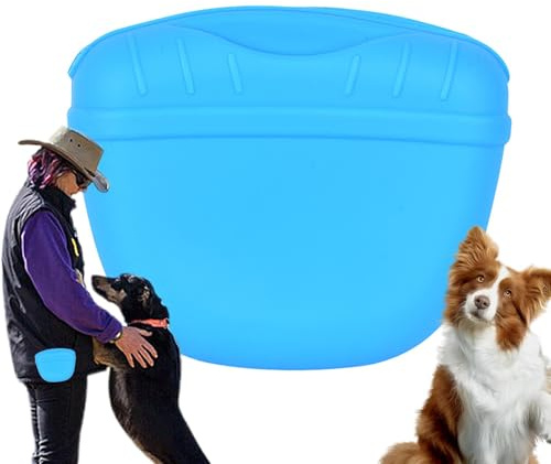 de placer para perros, magnética para golosinas, organizadora de tratamiento, accesorios para animales pequeños, de almacenamiento con cierre magnético para galletas, carne
