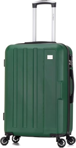 FLYMAX 29 Large Suitcase 4 Wheel Lightweight Luggage Hard Shell Travel Case Hold Check in Fits 23kg - 27kg + 3 Digit Lock Suitcase Large + Telescopic Handle 103 Litre Capacity