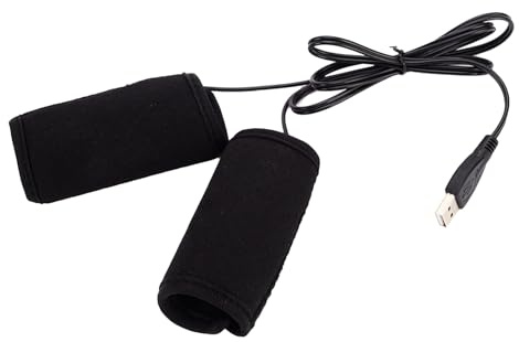 Poignées chauffées à Moto - Réchauffeurs électriques, Manche de 5 Volts | Réfonce de poignée à température à température avec Connexion USB, Accessoire idéal par Temps Froid, Compatible avec diverses