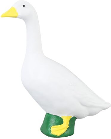 Beufee Statue D'Oca, Veranda in Resina Scultura in Resina Delicata Dettagli delicati squisiti Artigianato di Figura di Figura da Animale per Il Giardino del Patio