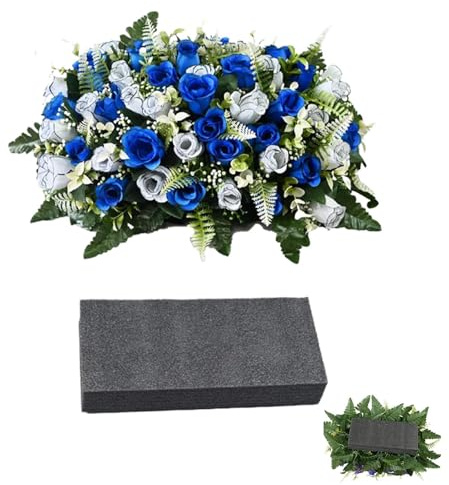 Générique Fiori Del Cimitero,Decorazione Esterna Realistica Resistente Ai UV | Fiori Falsi Decorazioni Funerali | per Sepoltura Funerale Bara Patio Portico