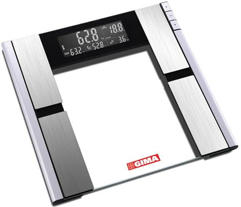 GIMA - Bilancia Body Fat Nemesi con ampio schermo LCD, 27270
