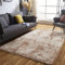 ROHATIM Hochflor Teppich Wohnzimmer Super weich Shaggy Teppich Flauschiger,Soft Area Rug Schlafzimmer Teppiche Super weich Fluffy Kindermatte Carpet(Khaki,80 x 150 cm)