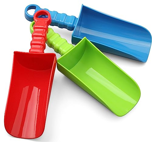 Upgrade 9 Beach Sand Shovels Scooping Toys Set, Beach Spade with Anti Slip Handle, Garden Tool For Kids Adults, Gardening Digging Sandbox Kit, Beach Essential Gift For Boys Girls Indoor Outdoor