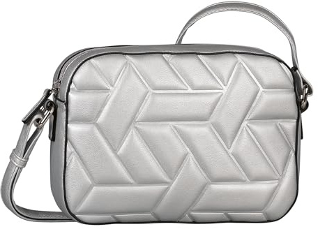 TOM TAILOR Amela Damen Umhängetasche Handtasche Mittelgroß Silber