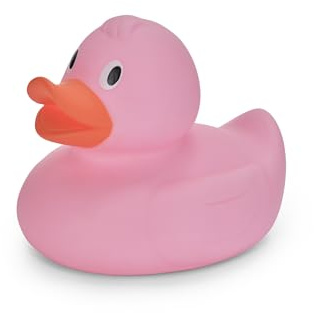 Isabelle Laurier - Jouet de Bain pour bébé et Enfant - 100% étanche - Canard de Bain Enfant XXL - Rose, 21 x 18 x 18 cm