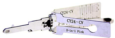 QiDAi CY24-CV Outil de crochetage et décodeur 2 en 1 pour voiture, kit de crochetage pour voitures, serrure d'allumage automatique et serrure de porte