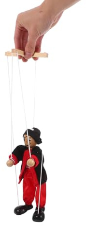 BESTonZON Pirate Marionette Puppet Wooden String Puppet Toy for Kids and Adults Hanging for Theatres and Interactive Play 13.8 Inch Pirate Character Decoration