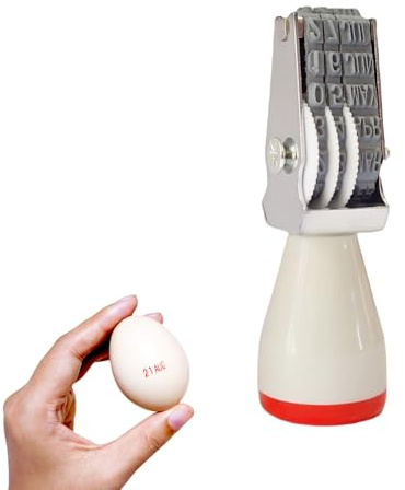 Homvik Datación de Huevos, Sello de Fecha, Datación Práctico para Huevos, Ideal para Granja Gallinero y Mercado