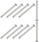 M METERXITY 10-Pack Single Hole Clevis Pins, M4 x 50mm 304 Stainless Steel Flat Head Clevis Pins for Mechanical Linkage/Fixed Parts/Ship Rigging, Link Hinge Pin Reusable