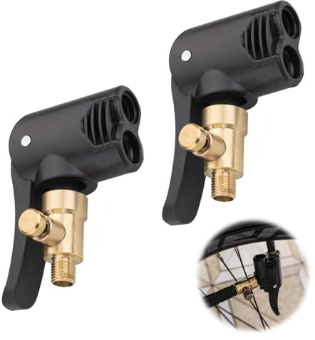 LPZMPZ 2 styck Fransk ventiladapter bilventil hävstångskontakt mässingsadapter Fransk ventil till bil, luftpump, Presta-ventiladapter för bilar, cyklar, motorcyklar